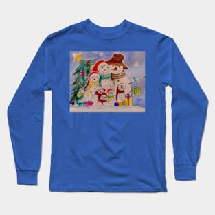 Snowman family 1 Long Sleeve T-Shirt